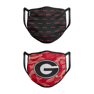 Georgia Bulldogs NCAA Clutch 2 Pack Face Cover