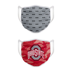 Ohio State Buckeyes NCAA Clutch 2 Pack Face Cover