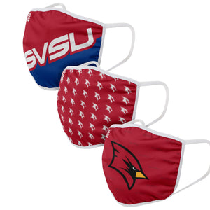 Saginaw Valley State Cardinals NCAA Gametime 3 Pack Face Cover