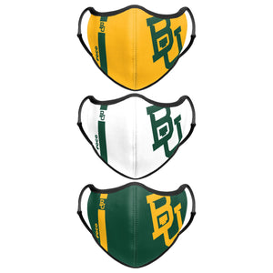 Baylor Bears NCAA Sport 3 Pack Face Cover