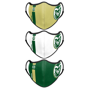 Colorado State Rams NCAA Sport 3 Pack Face Cover