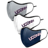 UConn Huskies NCAA Sport 3 Pack Face Cover