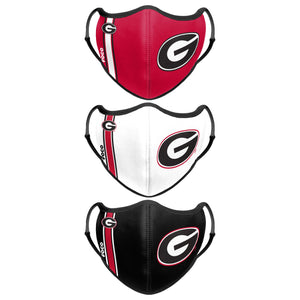 Georgia Bulldogs NCAA Sport 3 Pack Face Cover