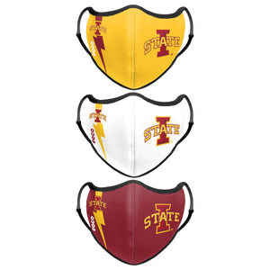 Iowa State Cyclones NCAA Sport 3 Pack Face Cover