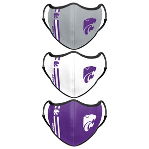 Kansas State Wildcats NCAA Original Sport 3 Pack Face Cover