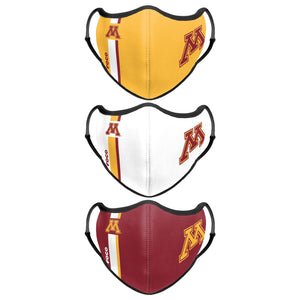 Minnesota Golden Gophers NCAA Sport 3 Pack Face Cover