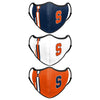 Syracuse Orange NCAA Sport 3 Pack Face Cover