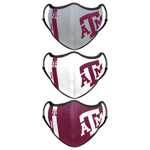 Texas A&M Aggies NCAA Sport 3 Pack Face Cover