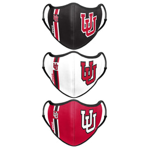 Utah Utes NCAA Sport 3 Pack Face Cover