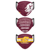 Central Michigan Chippewas NCAA Mens Matchday 3 Pack Face Cover