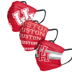 Houston Cougars NCAA Mens Matchday 3 Pack Face Cover