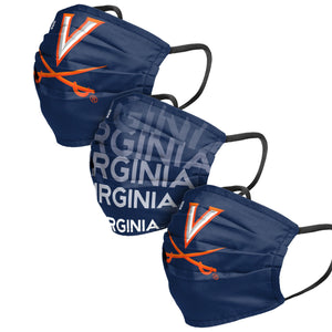 Virginia Cavaliers NCAA Mens Matchday 3 Pack Face Cover