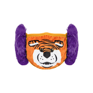 LSU Tigers NCAA Mike The Tiger Mascot Earmuff Face Cover