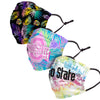 Ohio State Buckeyes NCAA Neon Floral 3 Pack Face Cover