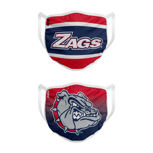 Gonzaga Bulldogs NCAA Printed 2 Pack Face Cover