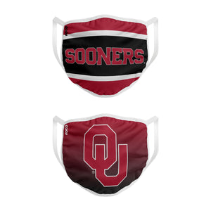 Oklahoma Sooners NCAA Printed 2 Pack Face Cover