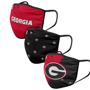 Georgia Bulldogs NCAA 3 Pack Face Cover