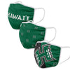 Hawaii Rainbow Warriors NCAA 3 Pack Face Cover