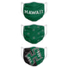 Hawaii Rainbow Warriors NCAA 3 Pack Face Cover