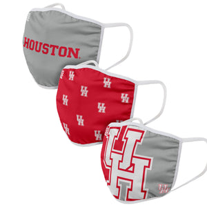 Houston Cougars NCAA 3 Pack Face Cover