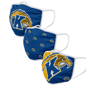 Kent State Golden Flashes NCAA 3 Pack Face Cover