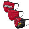 Louisville Cardinals NCAA 3 Pack Face Cover