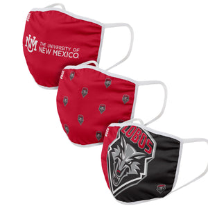 New Mexico Lobos NCAA 3 Pack Face Cover