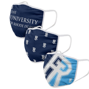 Rhode Island Rams NCAA 3 Pack Face Cover
