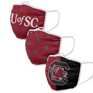 South Carolina Gamecocks NCAA 3 Pack Face Cover