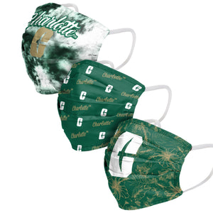 North Carolina Charlotte 49ers NCAA Womens Matchday 3 Pack Face Cover