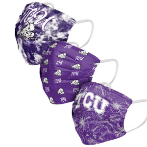 TCU Horned Frogs NCAA Womens Matchday 3 Pack Face Cover