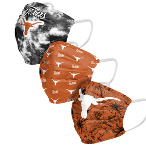 Texas Longhorns NCAA Womens Matchday 3 Pack Face Cover
