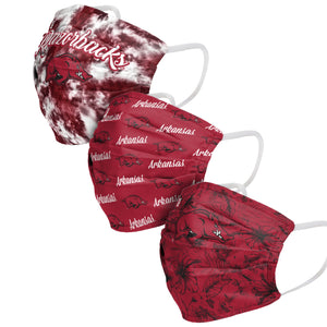 Arkansas Razorbacks NCAA Womens Matchday 3 Pack Face Cover