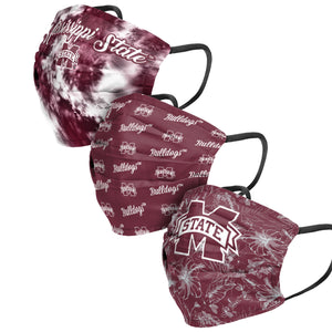 Mississippi State Bulldogs NCAA Womens Matchday 3 Pack Face Cover