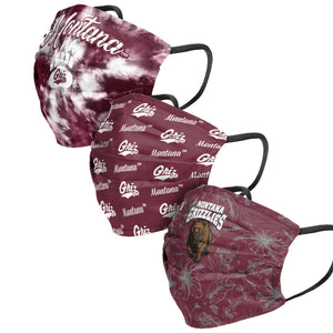 Montana Grizzlies NCAA Womens Matchday 3 Pack Face Cover