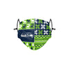 Seattle Seahawks NFL Busy Block Adjustable Face Cover