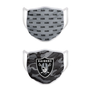 Las Vegas Raiders NFL Clutch 2 Pack Face Cover