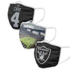 Las Vegas Raiders NFL Fan Fest 3 Pack Face Cover