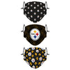 Pittsburgh Steelers NFL Gameday Gardener 3 Pack Face Cover