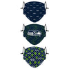 Seattle Seahawks NFL Gameday Gardener 3 Pack Face Cover