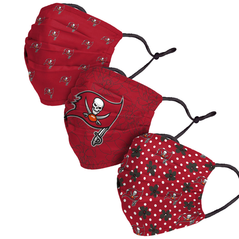 Tampa Bay Buccaneers NFL Mens Matchday 3 Pack Face Cover