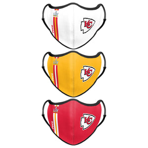 Kansas City Chiefs NFL Super Bowl LV Sport 3 Pack Face Cover