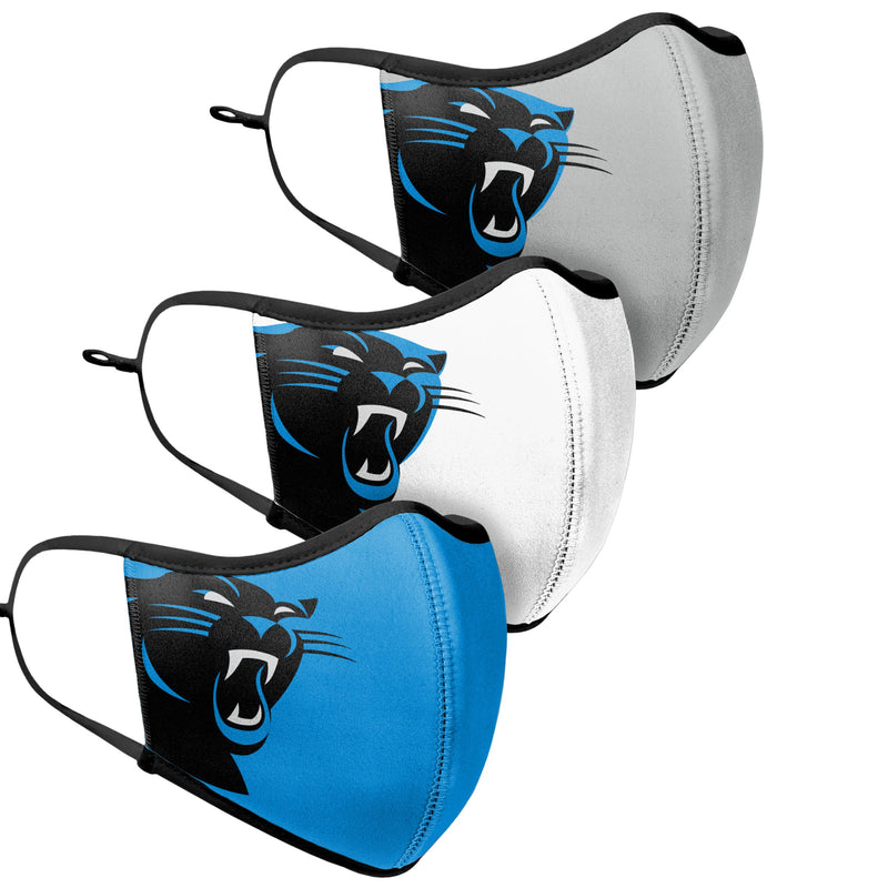 NFL Team Carolina Panthers - Face Covers 3 pack