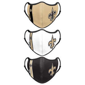 New Orleans Saints NFL Sport 3 Pack Face Cover