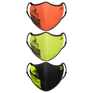 Cleveland Browns NFL Highlights Sport 3 Pack Face Cover