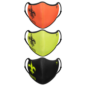 New Orleans Saints NFL Highlights Sport 3 Pack Face Cover