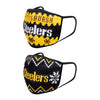 Pittsburgh Steelers NFL Mens Knit 2 Pack Face Cover