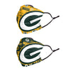 Green Bay Packers NFL Logo Rush Adjustable 2 Pack Face Cover