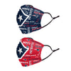 New England Patriots NFL Logo Rush Adjustable 2 Pack Face Cover