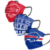 NFL Mens Matchday 3 Pack Face Covers - Pick Your Team!